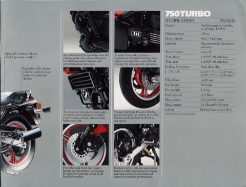 Brochure anglaise &mdash; Kawasaki 750 Turbo &mdash; Page 7