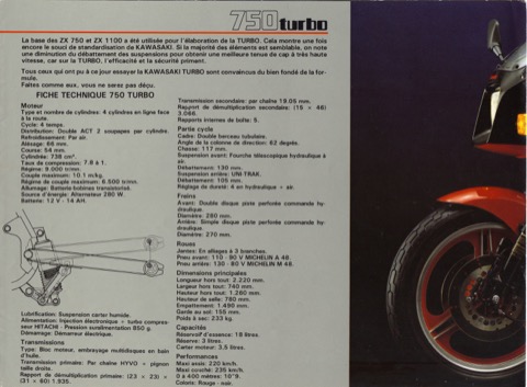 Brochure fran&ccedil;aise &mdash; Kawasaki 750 Turbo &mdash; Page 3