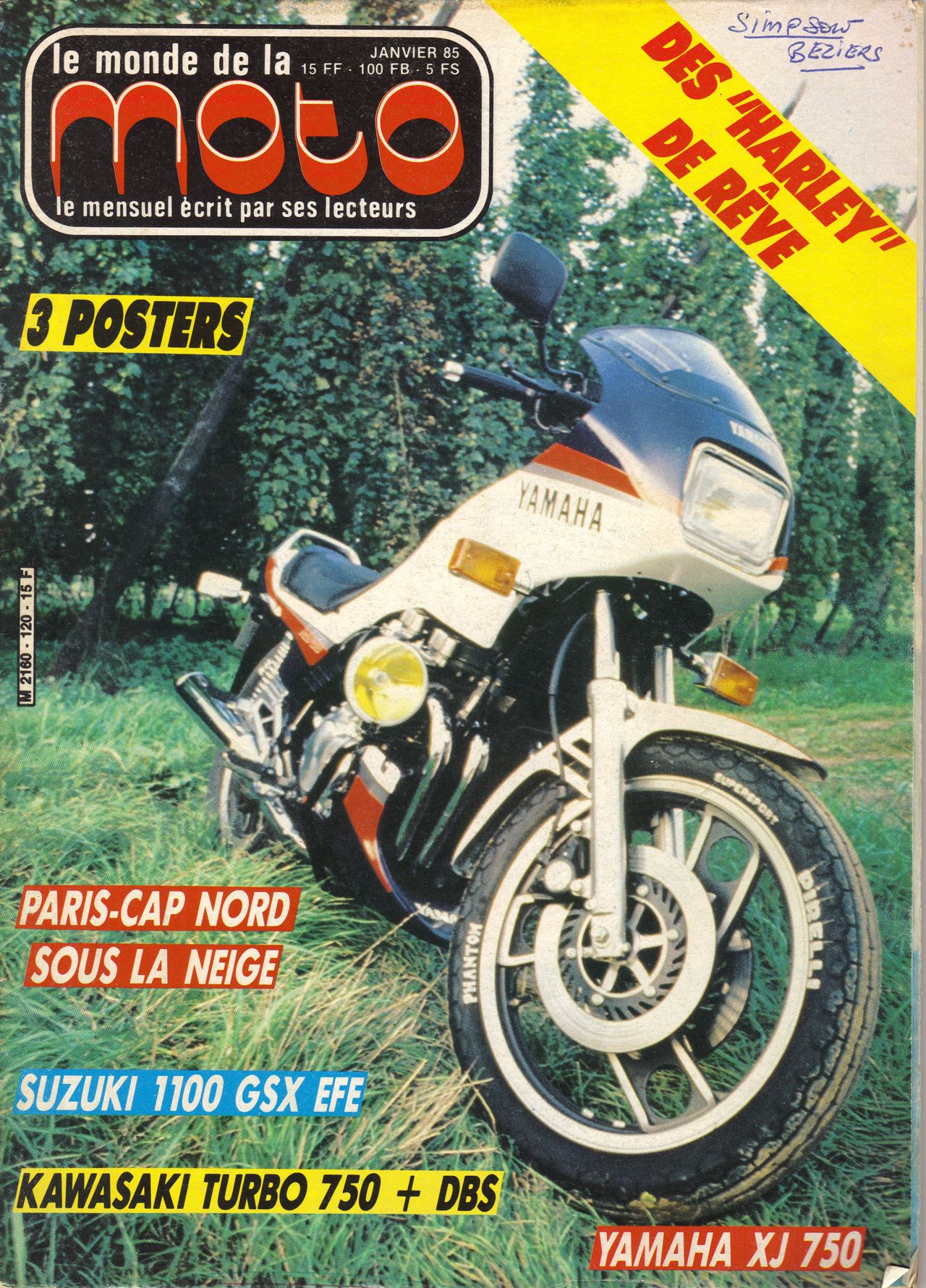 Couverture &mdash; Le Monde de la Moto 120