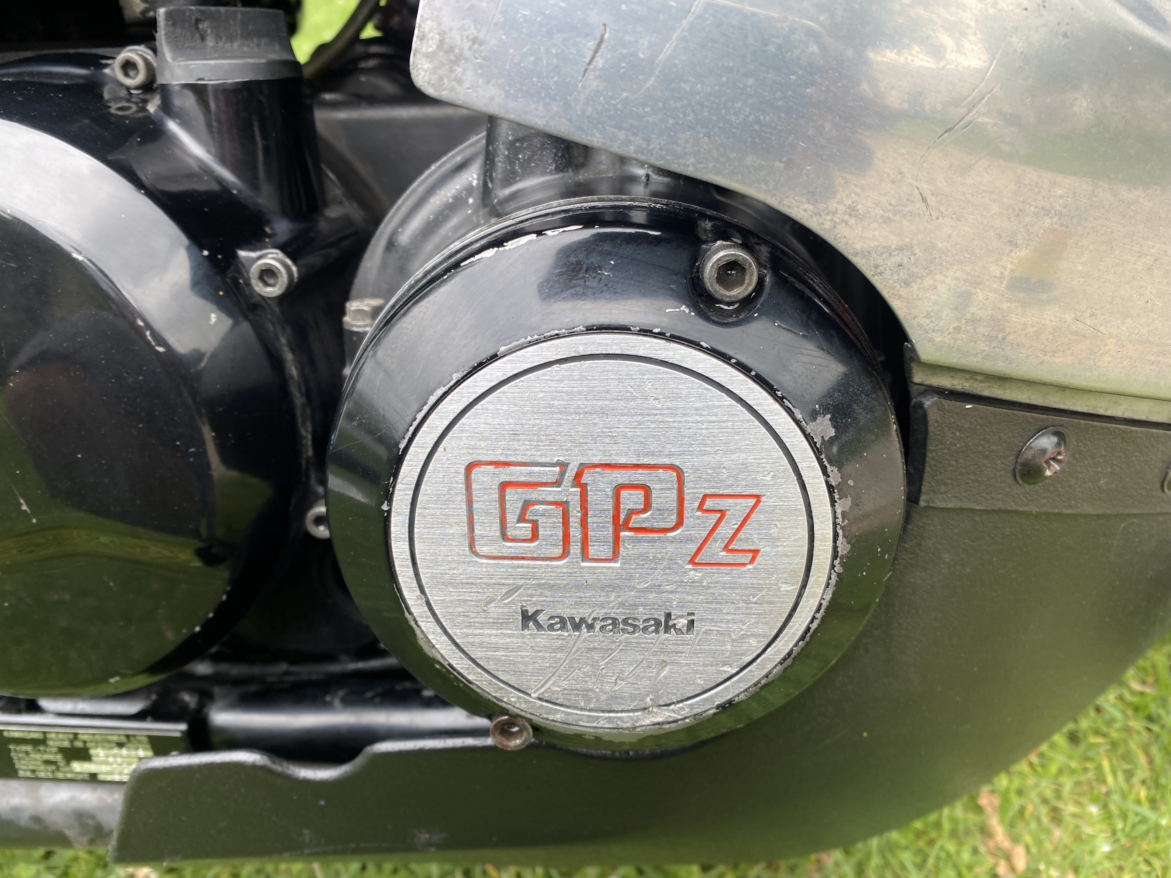 Détail du moteur Kawasaki GPz.